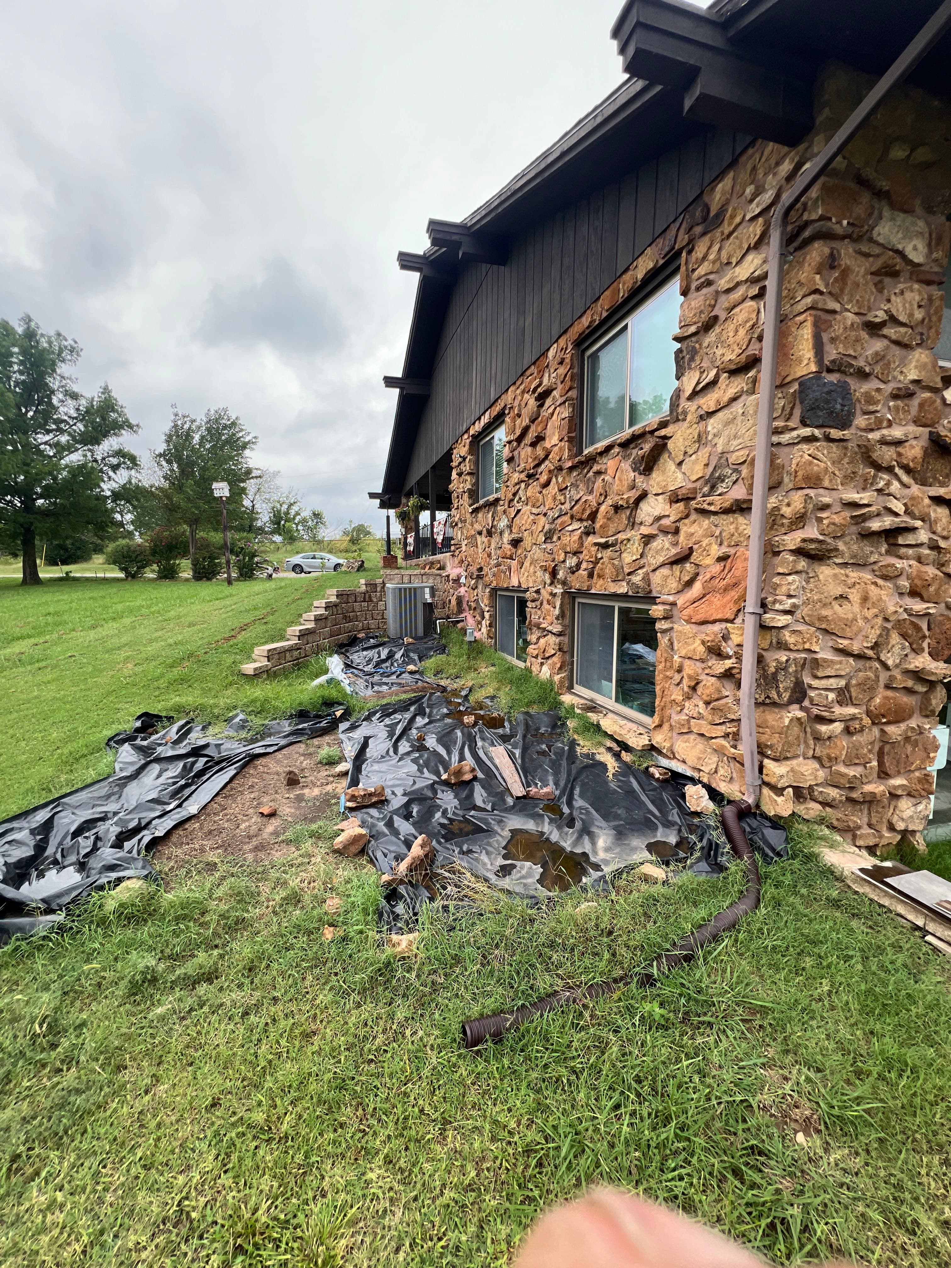 Project French Drain Installation in Tulsa OK Fixes Basement Issues image