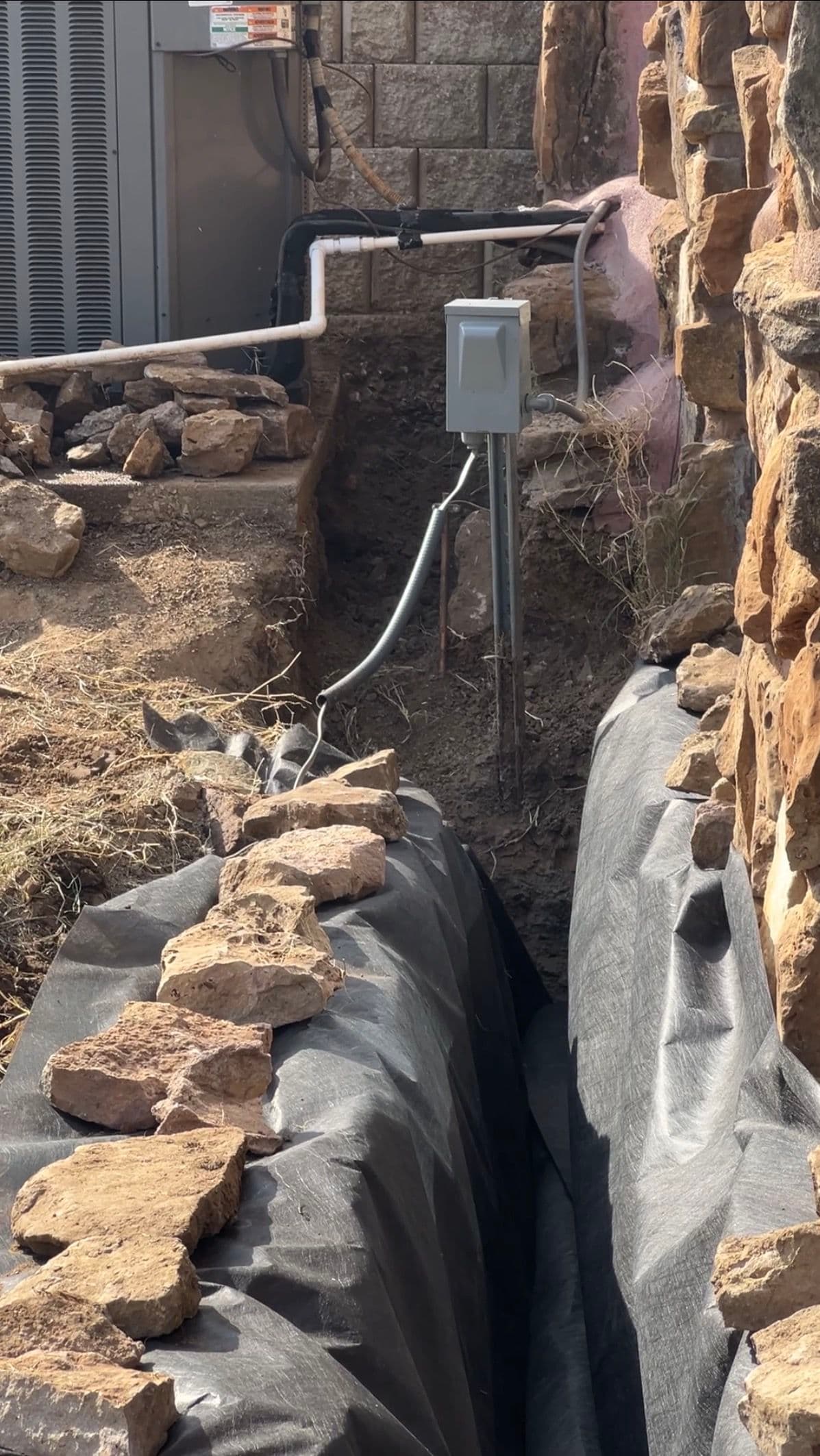 Gallery photos for French Drain Installation in Tulsa OK Fixes Basement Issues: Image #5